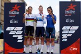 European Championships Munich 2022 - 2022 UEC Road Elite European Championships - Women's Road Race - 21/08/2022 - Lorena Wiebes (NED) - Elisa Balsamo (ITA) - Rachele Barbieri (ITA) - photo Ivan Benedetto/UEC/SprintCyclingAgency?2022
